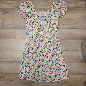 NEW Cabana Crown & Ivy Sz Medium dress multicolored leopard print Lisa FrankNew